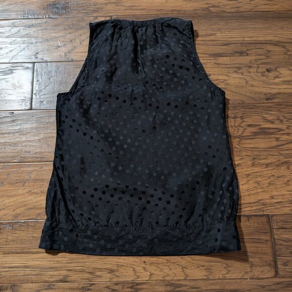 Jacob sleeveless silk polka dot top black size XS - Picture 7 of 16